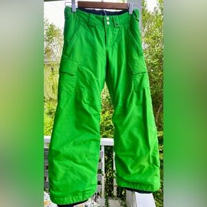Burton DryRide Snow Pants | Boys Size Small US 7/8 | Green